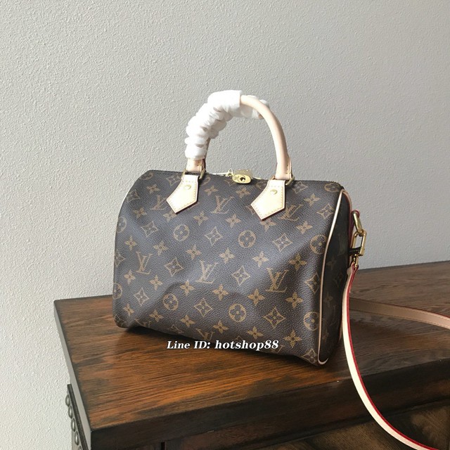 路易威登LV女包 LV老花枕頭包 M41113 Speedy 25手袋 LV手提肩背女包 xxlv1050
